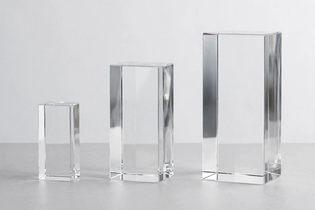 Custom 3D Photo Crystal – Rectangle, Personalized Laser Engraved Picture Block